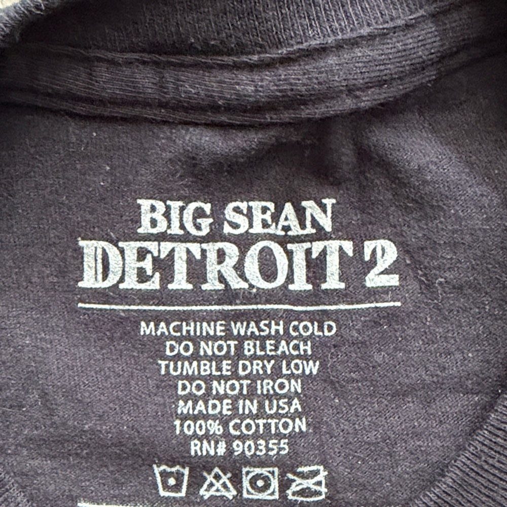 Big Sean Detroit 2 Black T-Shirt - Picture 3 of 3